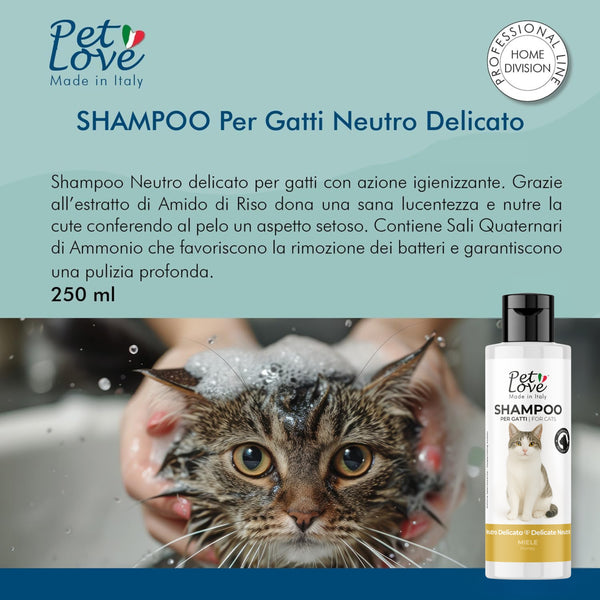 Shampoo Neutro Delicato Gatti