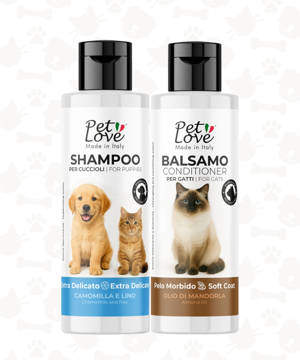 Shampoo e Balsamo Neutro Extradelicato per Gatti Cuccioli